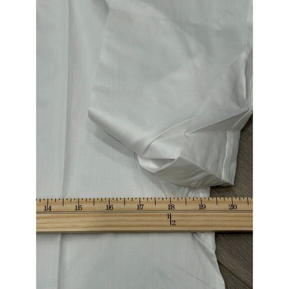 NWT Harshman Women's White 3/4 Sleeve Mariel Button-Down Poplin Tunic Top Size S - Picture 8 of 10